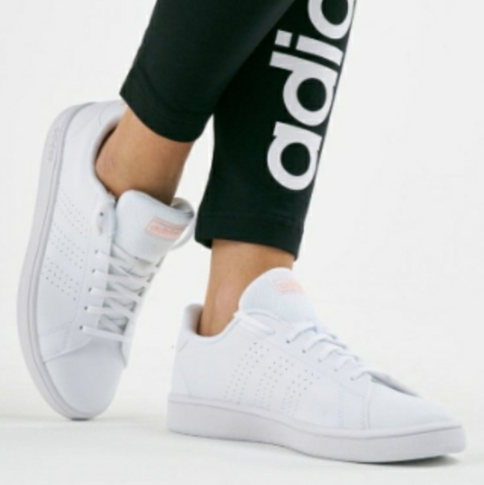 NWT Adidas Advantage Base Pink Sneakers